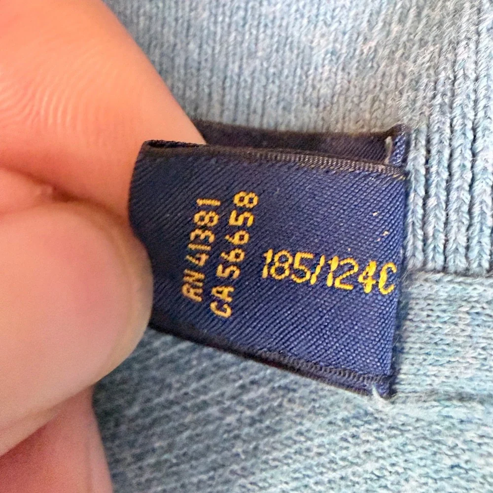 Polo Ralph Lauren Heather Blue Short Sleeve Cotton Polo Shirt Pony Logo Mens XLT